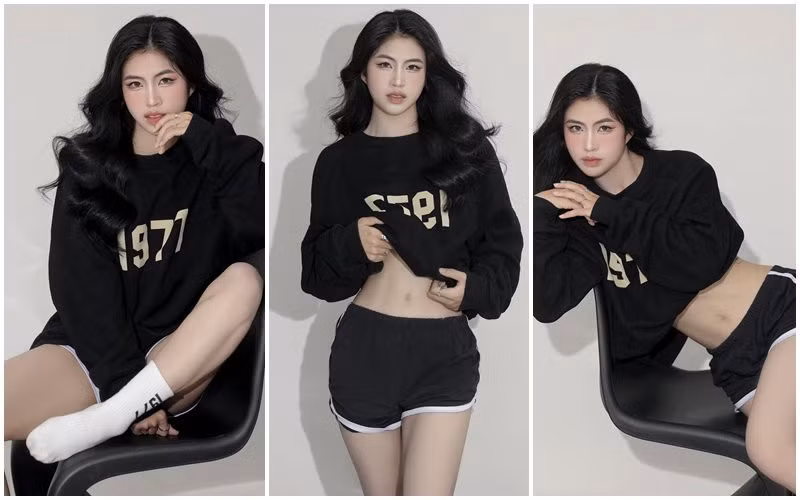 Gần đây, Thanh Nhã không ngại diện trang phục khoe eo thon và vóc dáng thanh mảnh. Thần thái của cô được khen không thua kém người mẫu.