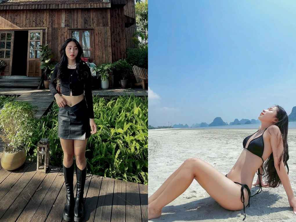 Lê Thị Bảo Trâm (SN 2004, Quảng Nam) là đội trưởng của đội tuyển U20 nữ Việt Nam. Ở đời thường, cô nàng gây ấn tượng với cách trang điểm và gu ăn mặc trẻ trung, theo xu hướng.