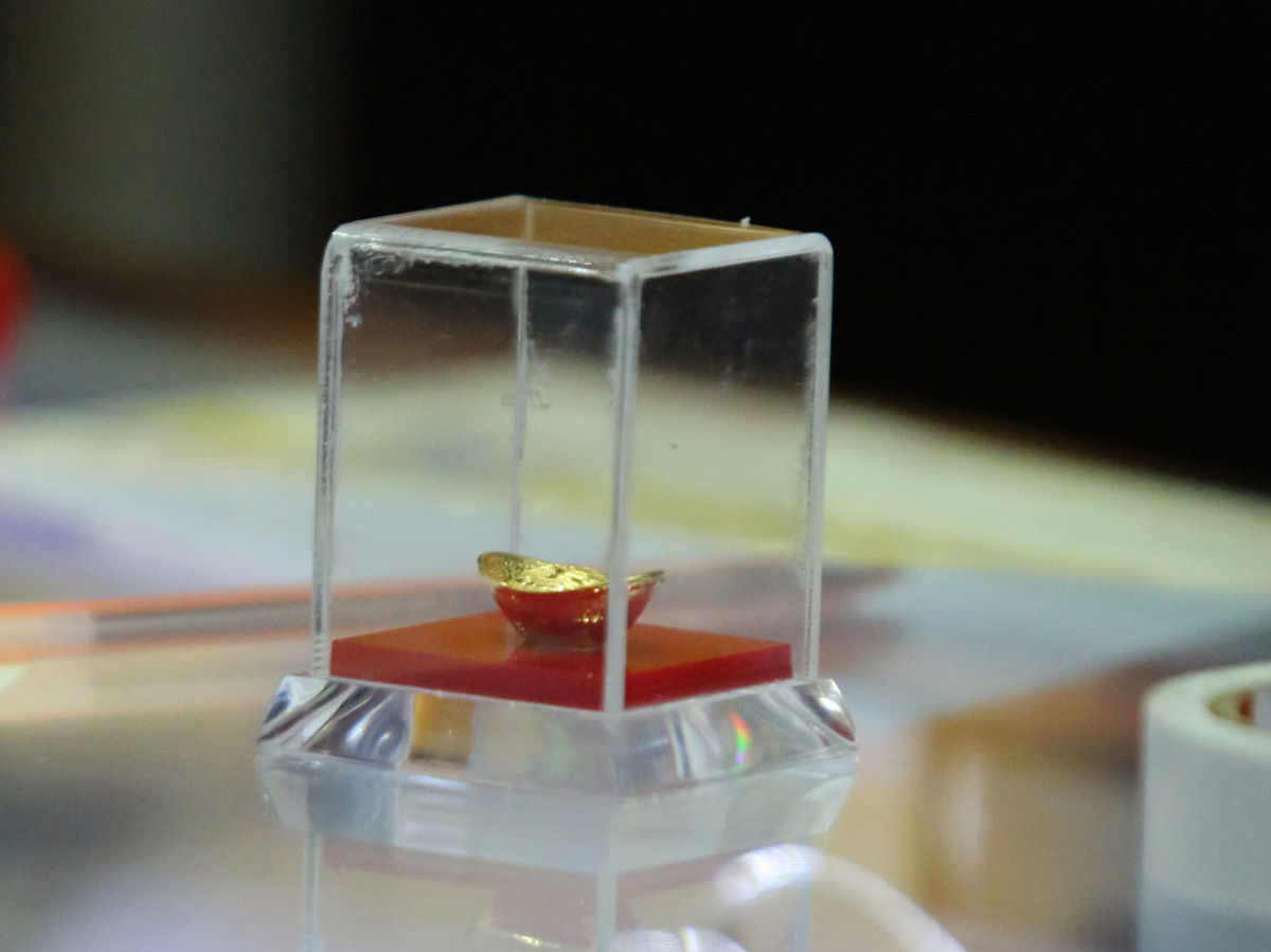 Hình ảnh thỏi vàng ngân lượng.