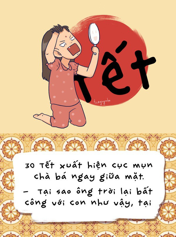 Cả năm tìm mãi không ra cục mụn nào để chơi bắn bi, ấy thế mà Tết một phát là y như rằng…