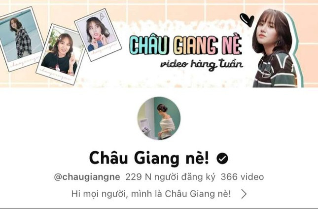 Châu Giang hiện đang là thành viên của gia đình Schannel team Sài Gòn và chủ kênh TikTok Châu Giang nè!.