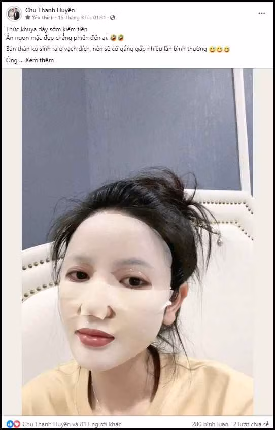 Dù đây chỉ là caption sưu tầm trên mạng nhưng có thể thấy rõ mối quan tâm của Chu Thanh Huyền.