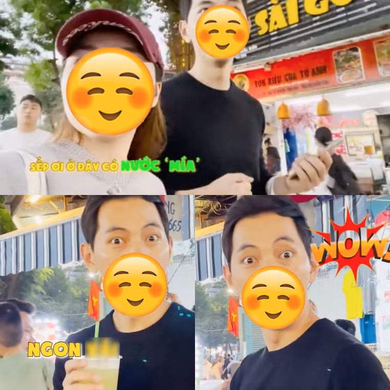 Và sau khi thử, gương mặt của anh sếp tỏ ra vô cùng bất ngờ, tới mức há hốc miệng, mắt thì tròn xoe vì... quá ngon.