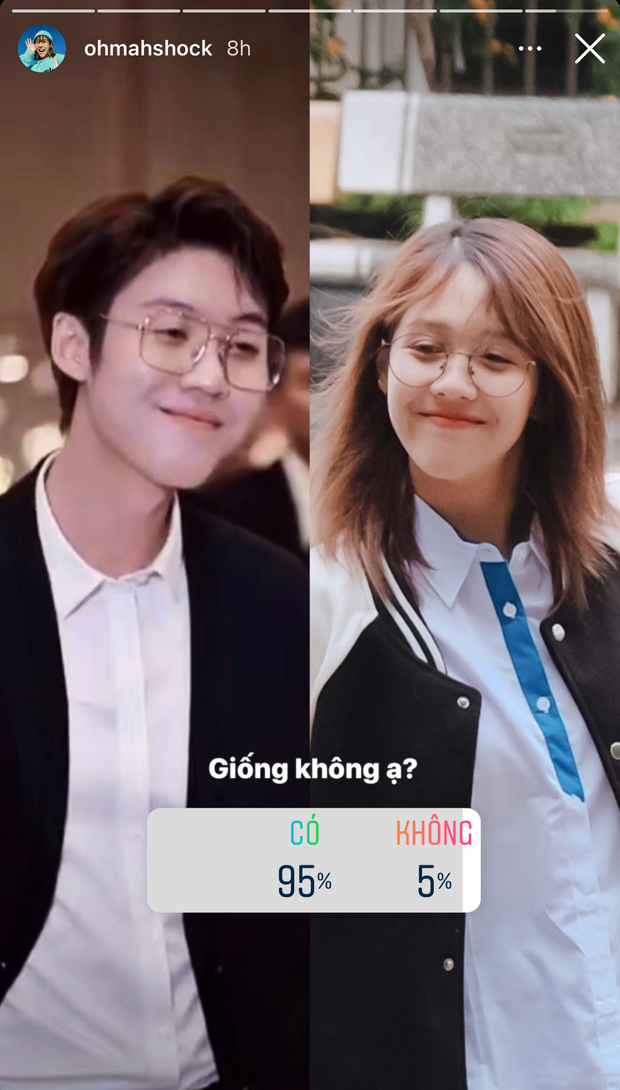 Cụ thể, nữ Youtuber Hậu Hoàng tỏ ra khá hoang mang khi tình cờ phát hiện ra loạt video trên TikTok với tương tác rất khủng ghi lại hình ảnh một trai đẹp. Đáng chú ý là bên dưới, 9/10 comment đều nhận xét anh chàng siêu giống cô nàng.