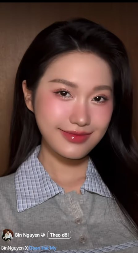 14 giây hé lộ visual cực đỉnh của vợ top 10 Hoa hậu của Đoàn Văn Hậu khiến dân tình không thể rời mắt. Doãn Hải My sở hữu nét đẹp trong trẻo, gương mặt sáng bừng chuẩn phong cách tiểu thư.