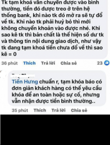 Ngay sau câu hỏi của netizen, các thành viên khác am hiểu về nghiệp vụ ngân hàng nhanh chóng đưa ra câu trả lời.