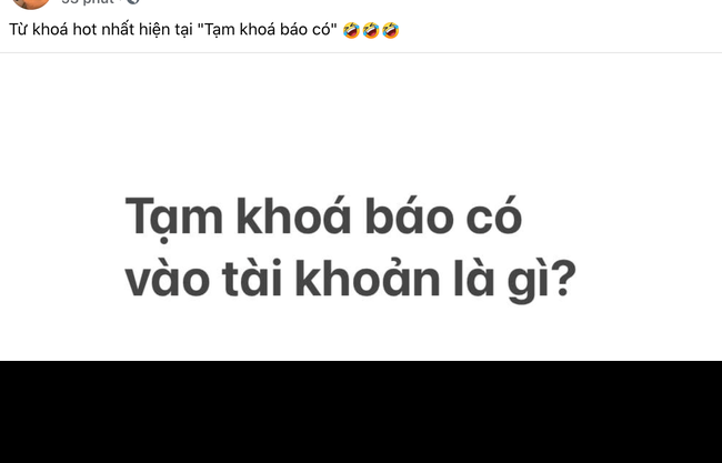 Với từ khoá "tạm khoá báo có" này, bà Phương Hằng tạm giải thích đây là một cách "treo" tài khoản, tài khoản bị treo này vẫn nhận được tiền sau khi mở trở lại bình thường và trường hợp người khác chuyển vào tài khoản đang tạm khoá báo có thì vẫn chuyển được như bình thường.