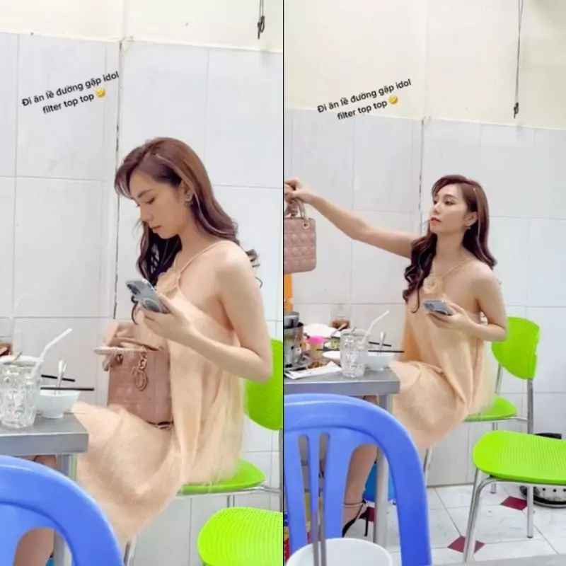 Trước khi bén duyên nghề TikToker, cô từng theo học tại Đại học Khoa học Xã hội và Nhân văn - Đại học Quốc gia TP. HCM.