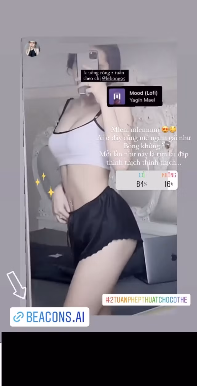 Trên Instagram và Facebook cá nhân, Lê Bống đã chia sẻ nhiều hình ảnh thành quả tập luyện của các bạn trẻ tham gia thử thách "2 Tuần Phép Thuật Cho Cơ Thể".