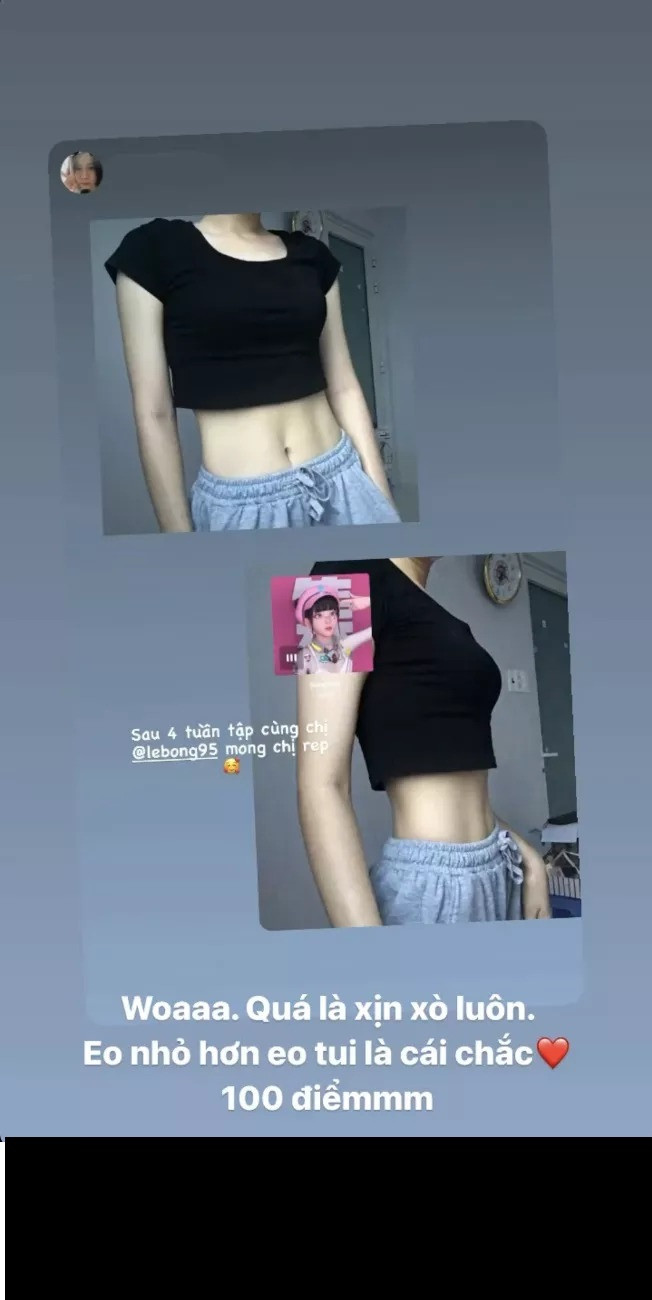 Hầu hết người tham gia cùng Lê Bống đều chứng kiến sự biến đổi thần kỳ của cơ thể sau 2 tuần tham gia thử thách.