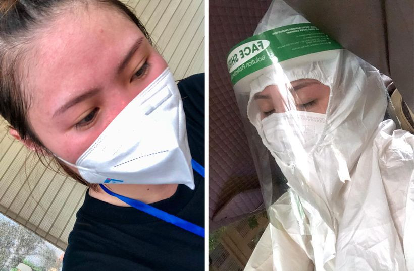 Hiện tại, Phương Anh đang thực hiện công tác chống dịch ở vị trí điều dưỡng và hậu cần trong khu cách ly F0 ở quận 8.