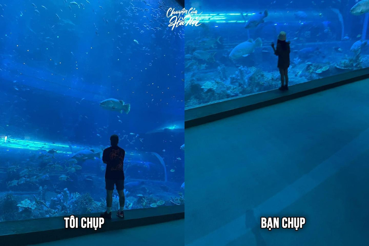 Nhờ bạn thân chụp ảnh có lẽ là "lời nguyền" mà không ít người gặp phải mỗi lần đi du lịch. Ảnh: Chuyện của Hà Nội.