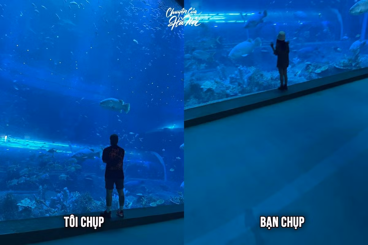 Nhờ bạn thân chụp ảnh có lẽ là "lời nguyền" mà không ít người gặp phải mỗi lần đi du lịch. Ảnh: Chuyện của Hà Nội.