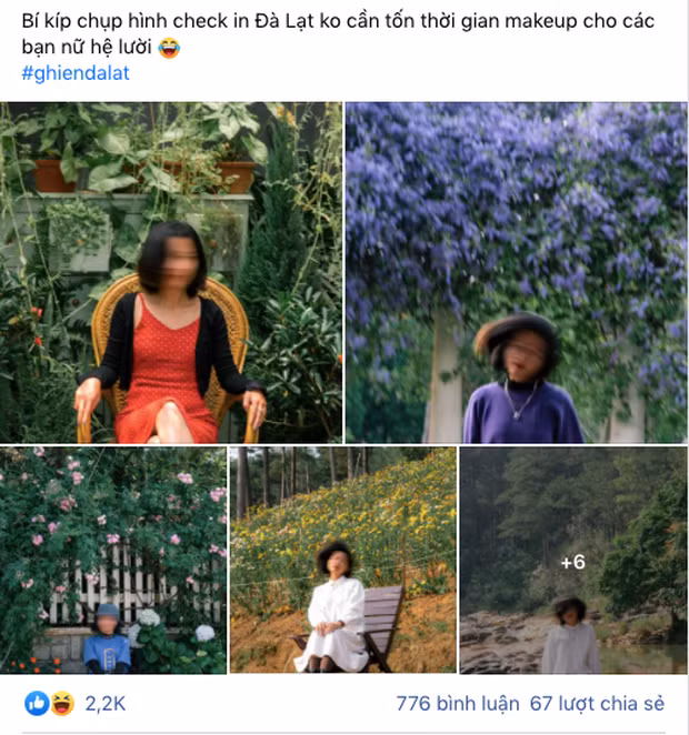 Luoi make-up, co gai co bo anh check-in Da Lat 