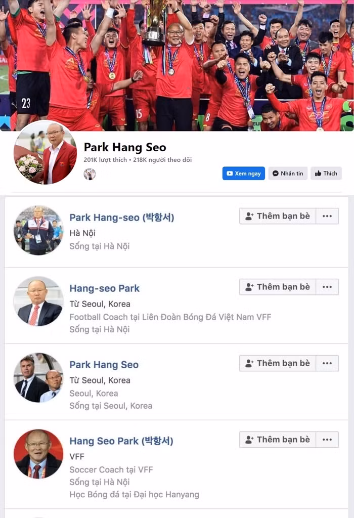 Mới đây, NHM xôn xao trước thông tin HLV Park Hang Seo chính thức thành lập tài khoản mạng xã hội riêng. Vì chưa có tích xanh nên để xác thực tài khoản, đích thân HLV trưởng đội tuyển Việt Nam đã quay video thông báo đồng thời gửi lời chào đến người hâm mộ Việt Nam.