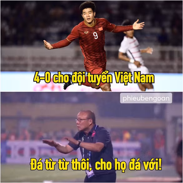 Với tốc độ của các cầu thủ Việt Nam, Campuchia phải mệt nhoài để đuổi theo.