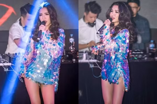 Cũng là mốt giấu quần nhưng Bích Phương lại được khán giả khen ngợi không ngớt lời.