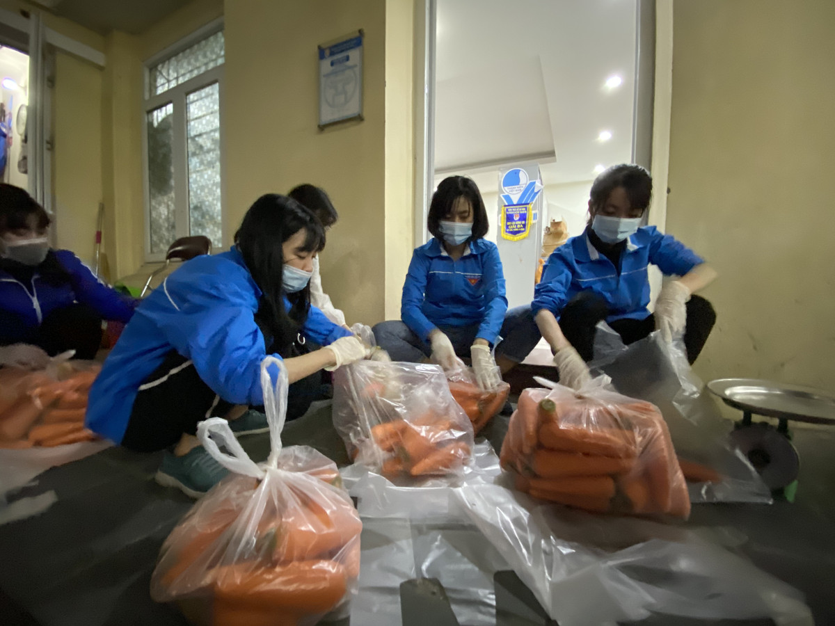 Tất cả nông sản Hải Dương được chuyển về Hà Nội vừa qua tại Thành đoàn Hà Nội đều được đảm bảo an toàn về quy trình phòng dịch, chất lượng tiêu dùng.