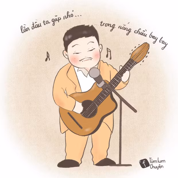 Riêng Nguyễn Trang, một hoạ sĩ trẻ của Fanpage Tùm Lum Chuyện đã chia sẻ lại kỉ niệm tuổi thơ của mình và "chú Chí Tài" bằng một cách rất riêng.