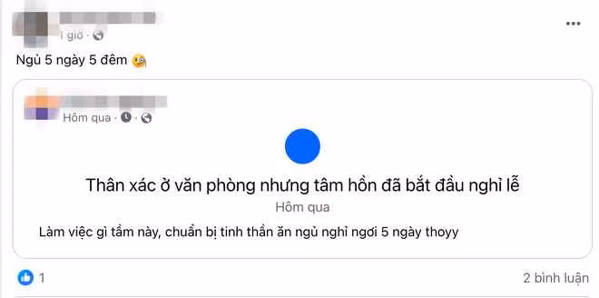 Nhiều chuyên gia tâm lý nhận định rằng việc nghỉ ngơi đầy đủ trong kỳ nghỉ lễ rất quan trọng. Giấc ngủ đóng vai trò lớn trong việc phục hồi sức khỏe, giúp cơ thể và tinh thần lấy lại sự cân bằng sau những căng thẳng.