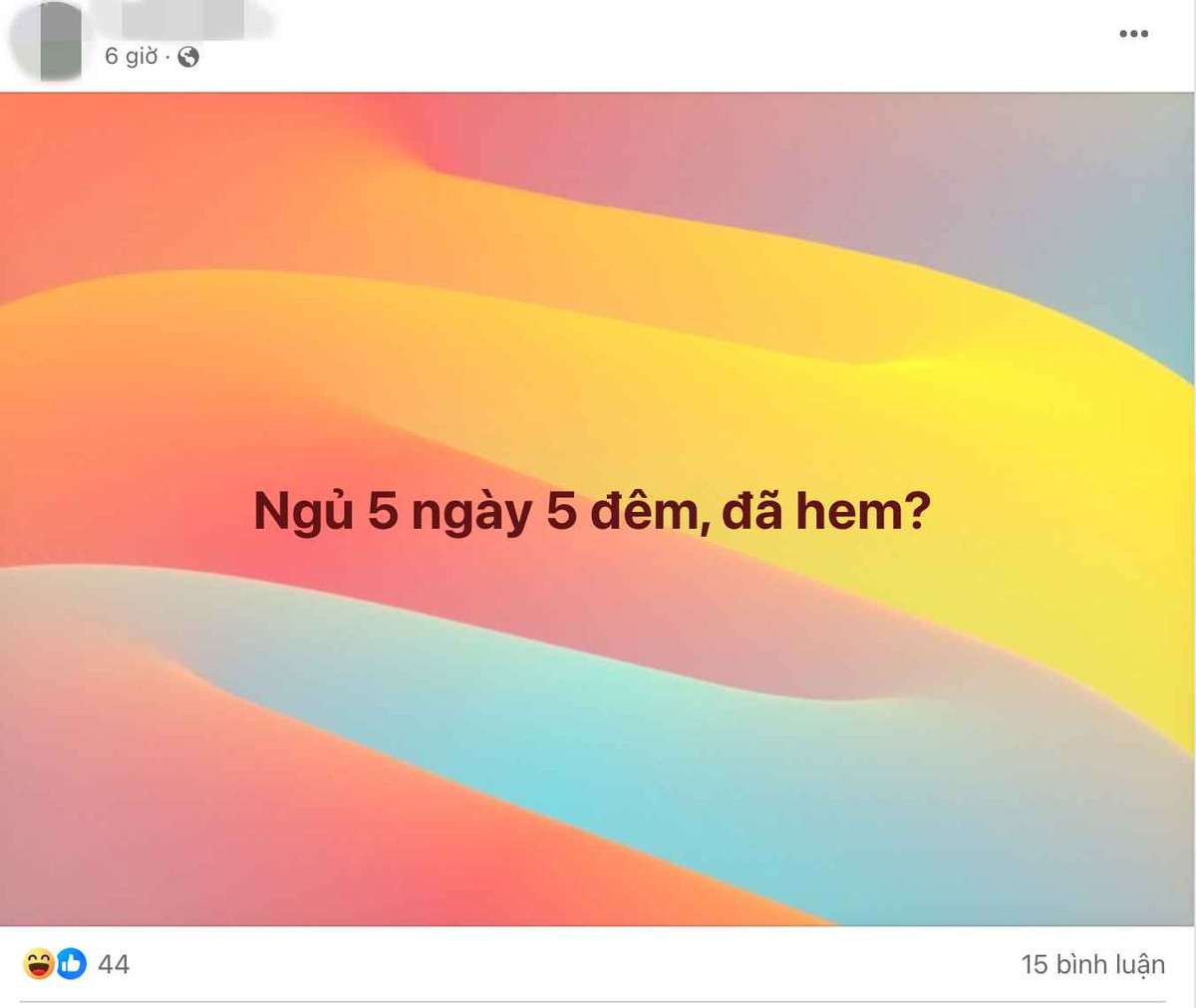 Đặc biệt, trên Facebook, một sự kiện mang tên "ngủ 3 ngày 3 đêm nghỉ lễ 2/9"” đang thu hút sự quan tâm của đông đảo dân mạng, đặc biệt là giới trẻ.