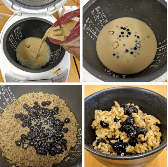 Hình ảnh nồi cơm trộn trà sữa trân châu đường đen từng gây bão trong giới trẻ Việt.