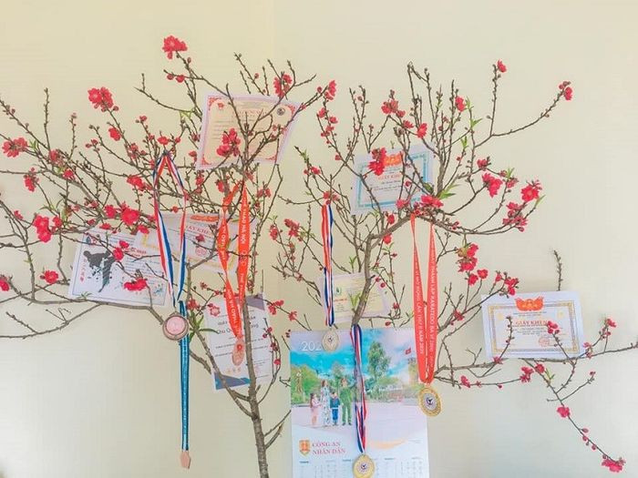 Ngoài màn khoe giấy khen thì còn có màn khoe huy chương. Nhìn những chiếc huy chương bơi lội treo lủng lẳng làm ai nấy đều tỏ vẻ ngưỡng mộ, đúng là con nhà người ta, không chỉ học giỏi mà tài năng bơi lội cũng chẳng kém ai. Khách vô nhà chứng kiến cảnh này thì không còn lời nào để chê rồi.