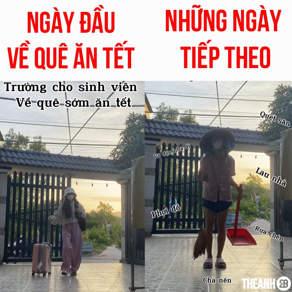 Bên cạnh đó không ít người khẳng định dù mệt nhưng năm sau vẫn tự nguyện bị bố mẹ lừa vì thấy hạnh phúc khi được về nhà quây quần dịp Tết.