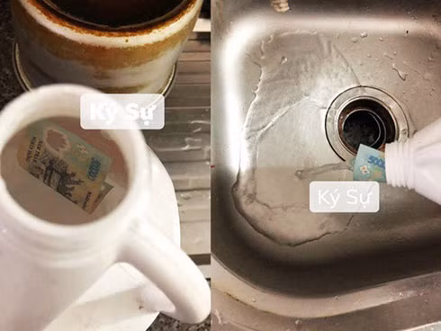 Với tiêu chí, chỗ nguy hiểm nhất là chỗ an toàn nhất, nhiều anh chồng đã cất thẳng quỹ đen vào chai nước xả mà vợ hay dùng hàng ngày.