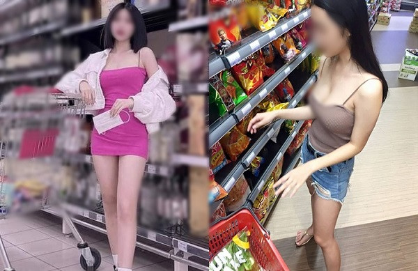Trong vài năm trở lại đây, việc các cô gái mặc trang phục kiệm vải đi siêu thị không hiếm, đặc biệt là ở Trung Quốc, Hàn Quốc,...vv.