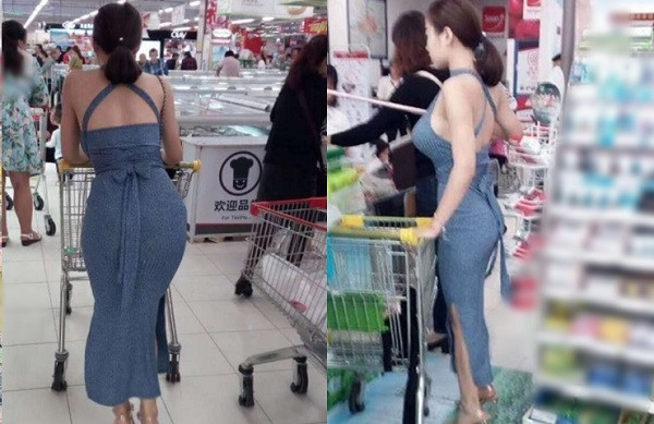 Trong những siêu thị cao cấp, khách hàng không mặc trang phục đúng quy định sẽ bị mời ra ngoài. Bên cạnh đó, siêu thị là nơi để mua hàng hoá, không phải là nơi để các cô gái tự do thể hiện cá tính với những trang phục quá sexy. Ranh giới của phong cách thời trang gợi cảm và phản cảm khá mong manh, vì thế bạn cần cân nhắc lựa chọn outfit phù hợp.