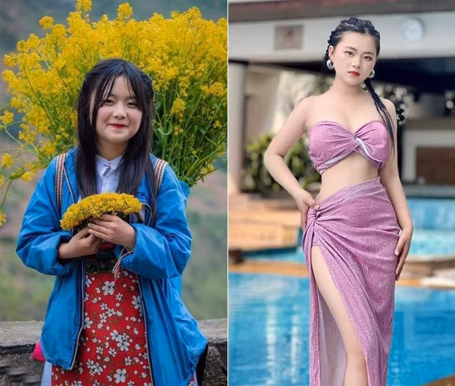 Phúng Phính (tên thật là Mua Thị Dua sinh năm 2008, quê Hà Giang) được biết đến vào năm 2019 với hình ảnh em bé dân tộc đeo gùi hoa cải đứng ở dốc Thẩm Mã.