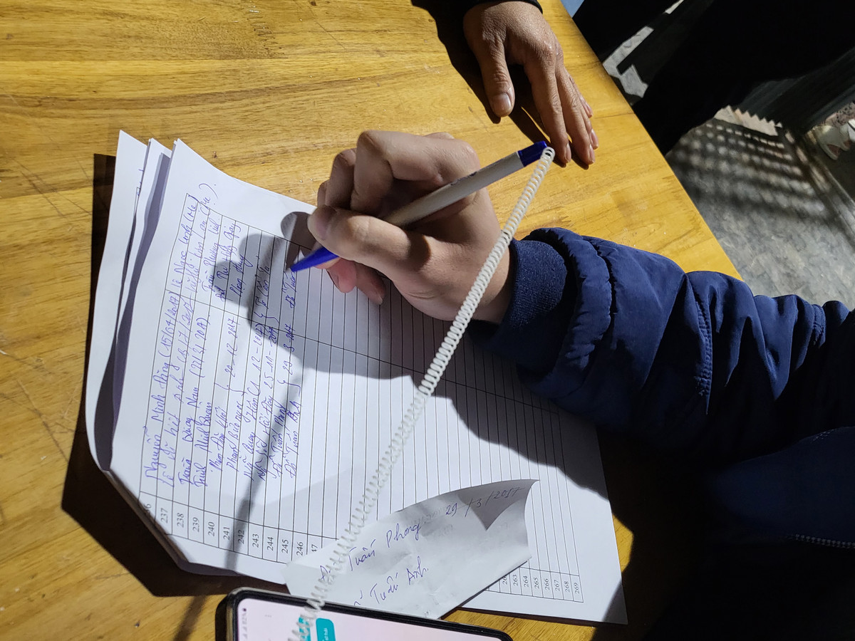 Hàng trăm phụ huynh trắng đêm xếp hàng mua hồ sơ vào lớp 1 cho con - Hình 4 Hang tram phu huynh trang dem xep hang mua ho so vao lop 1 cho con-Hinh-4