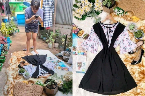 Hay không ngại mất hình ảnh để kinh doanh online, chị em tạo dáng đủ mọi tư thế chỉ mong sao sản phẩm mình mang tới khách hoàn hảo nhất. Nhìn cách chủ cửa hàng lao động hết mình, nhiều cư dân mạng bật cười thích thú và thầm cảm phục tinh thần cố gắng, chịu khó của họ.