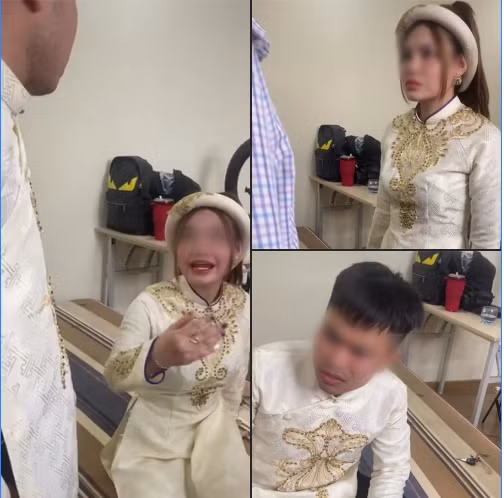 Dường như mệt mỏi và khó xử với sự giằng co giữa mẹ và vợ, chú rể đã không thể kiềm chế được cảm xúc mà lên tiếng: “Mẹ là mẹ anh. Bây giờ em về sống ở nhà anh thì em phải tôn trọng mẹ anh chứ. Nhịn một câu không được à”.