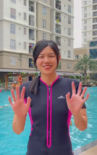 Kình ngư người Cần Thơ lý giải về việc mũi mình hiện tại đã gọn gàng hơn trước: "Chắc là do lúc trước, khi Viên tập luyện, Viên thở nhiều quá nên thấy mũi to. Giờ hết tập rồi nên mũi cũng gọn gọn lại".