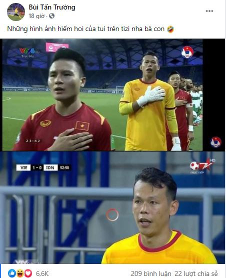 Theo Tấn Trường thì do bóng không chạm tới chân nên máy quay cũng không không buồn lia đến.