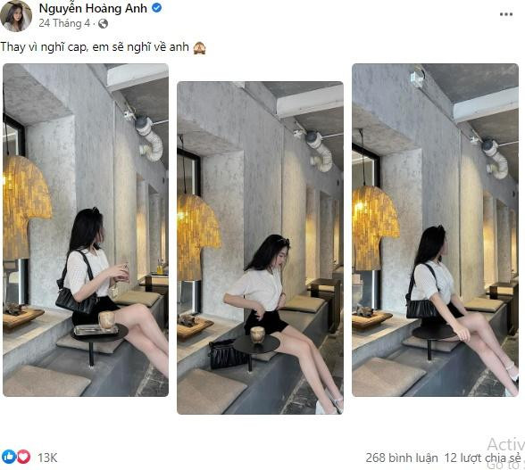 Trong một lần đăng ảnh bày tỏ "dành cả thanh xuân để đi ăn cưới", bạn gái cũ Văn Hậu bị mọi người vào hối thúc lấy chồng. Đáp lại, cô nàng hóm hỉnh: "Mọi người đừng hối mình lấy chồng nữa, mình vội".