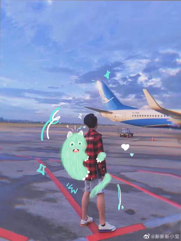 Con trai rieng cua chong Trieu Vy lan dau lo mat-Hinh-3