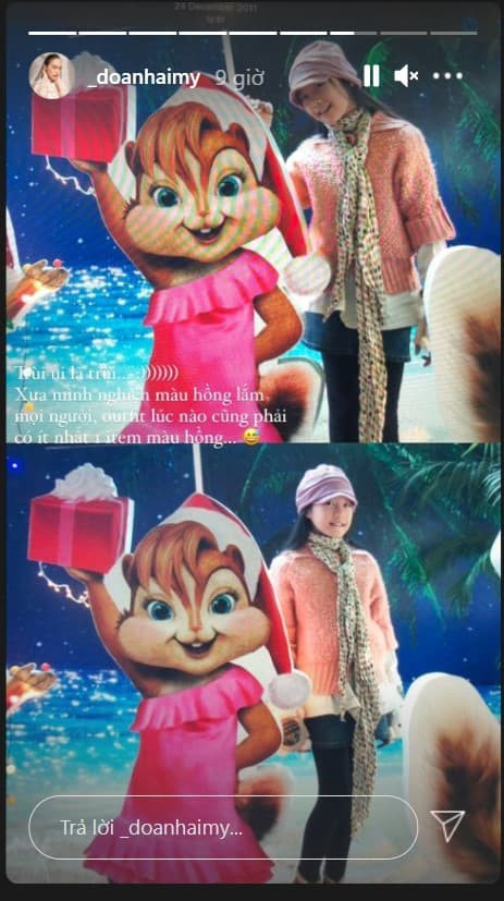 Ngay từ lúc nhỏ, các đường nét xinh đẹp của Doãn Hải My đều vô cùng sắc nét.