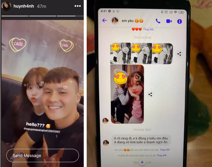 Sau khi sự việc ồn ào và ầm ĩ trên mạng, bạn gái Quang Hải nhanh chóng lên tiếng thanh minh trên trang cá nhân. Huỳnh Anh khẳng định không có chuyện mình "cắm sừng" chàng cầu thủ.