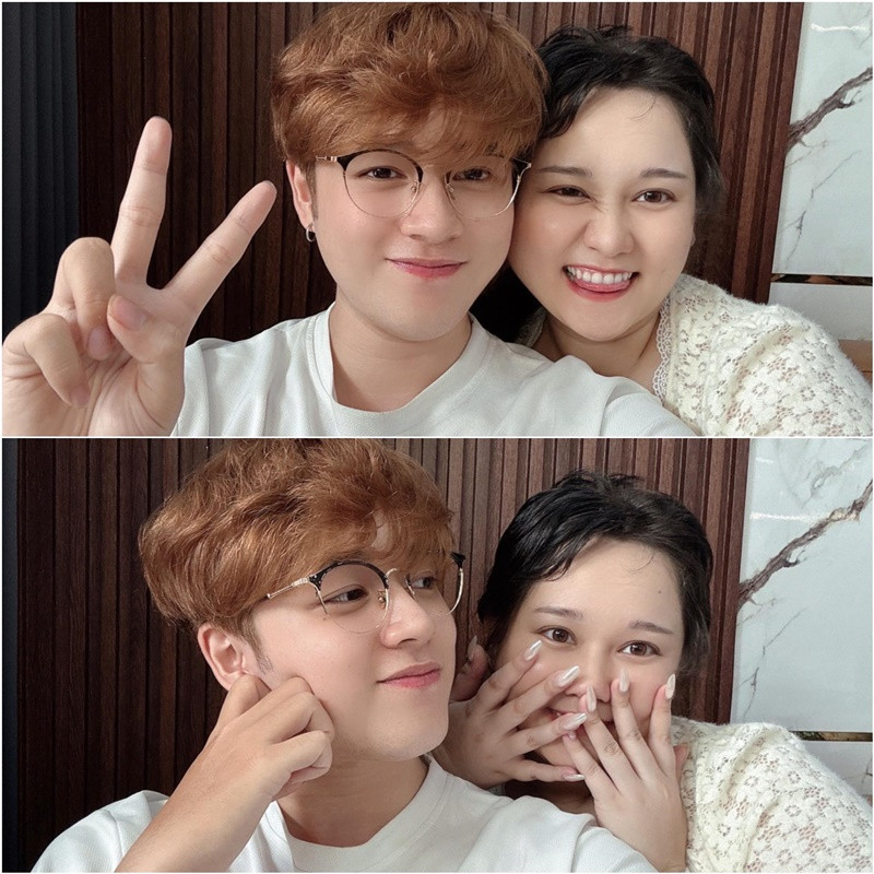 Về phía đàng trai cũng không kém cạnh khi trên trang cá nhân, anh cũng cập nhập clip và hình ảnh bên Trúc Anh cực kì ngọt ngào.