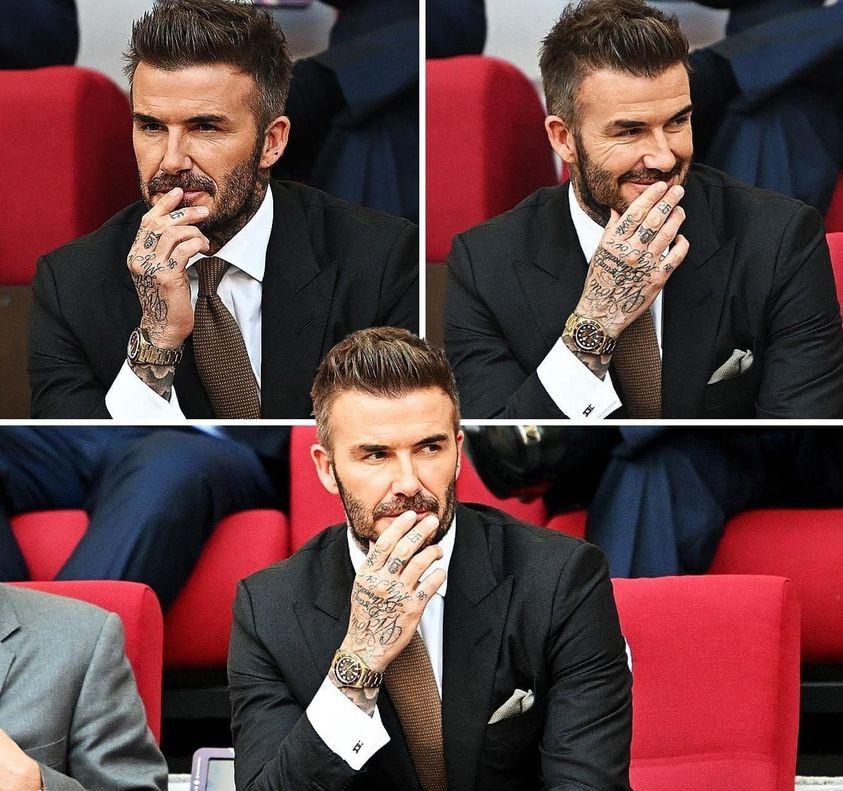 Đây là trận đấu thứ hai của World Cup 2022 có sự góp mặt của David Beckham ở hàng ghế khấn giả.