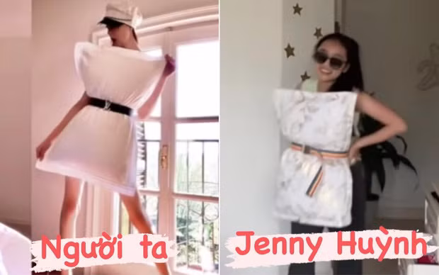 Tuy nhiên khiến nhiều người thích thú nhất phải kể đến khúc Jenny thực hiện thử thách thời trang bằng gối.