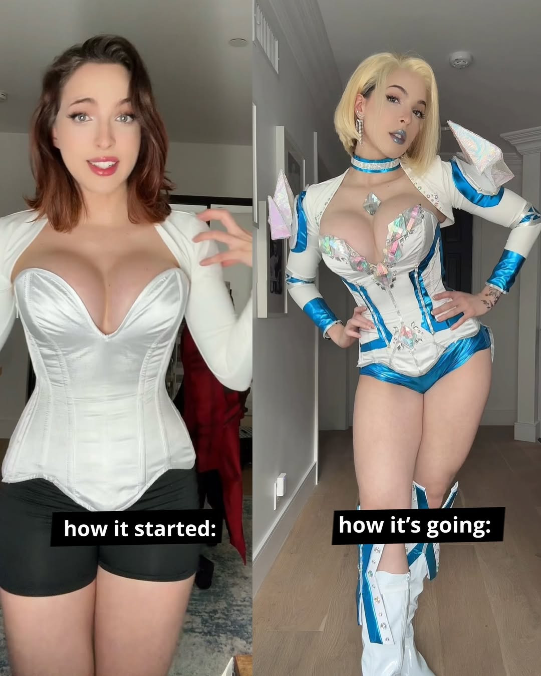 Không chỉ đầu tư vào trang phục, cô còn khiến cộng đồng mạng phải trầm trồ với thân hình chuẩn không cần chỉnh: vòng 1 căng tràn sức sống, vòng eo thon gọn cùng đôi chân dài miên man.