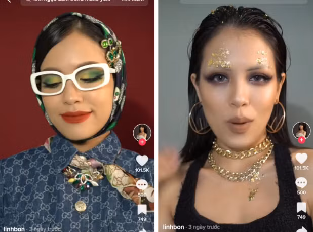 Hiện tại, trào lưu “biến hình” mới mẻ này thu hút sự tham gia của nhiều TikToker, đặc biệt là những người trẻ theo đuổi nghề "make-up'" hay thời trang thực hiện.