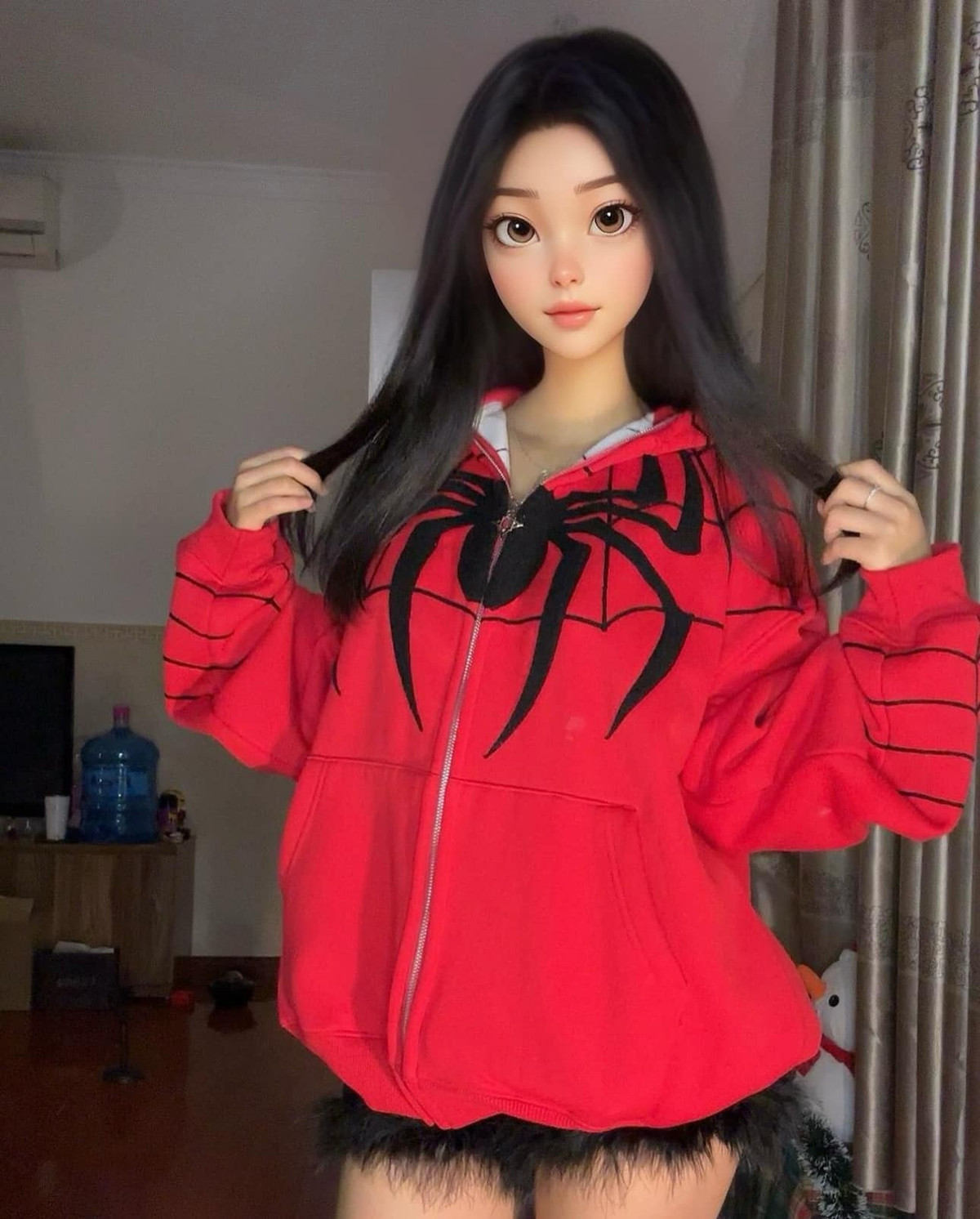 Hot TikToker chẳng ngại vén áo đến chân ngực, lộ vòng hai thon gọn. Cô nàng đồng thời trực tiếp thực hiện màn vũ đạo đầy cuốn hút, cho thấy rõ bản thân không dễ bị lấn lướt.