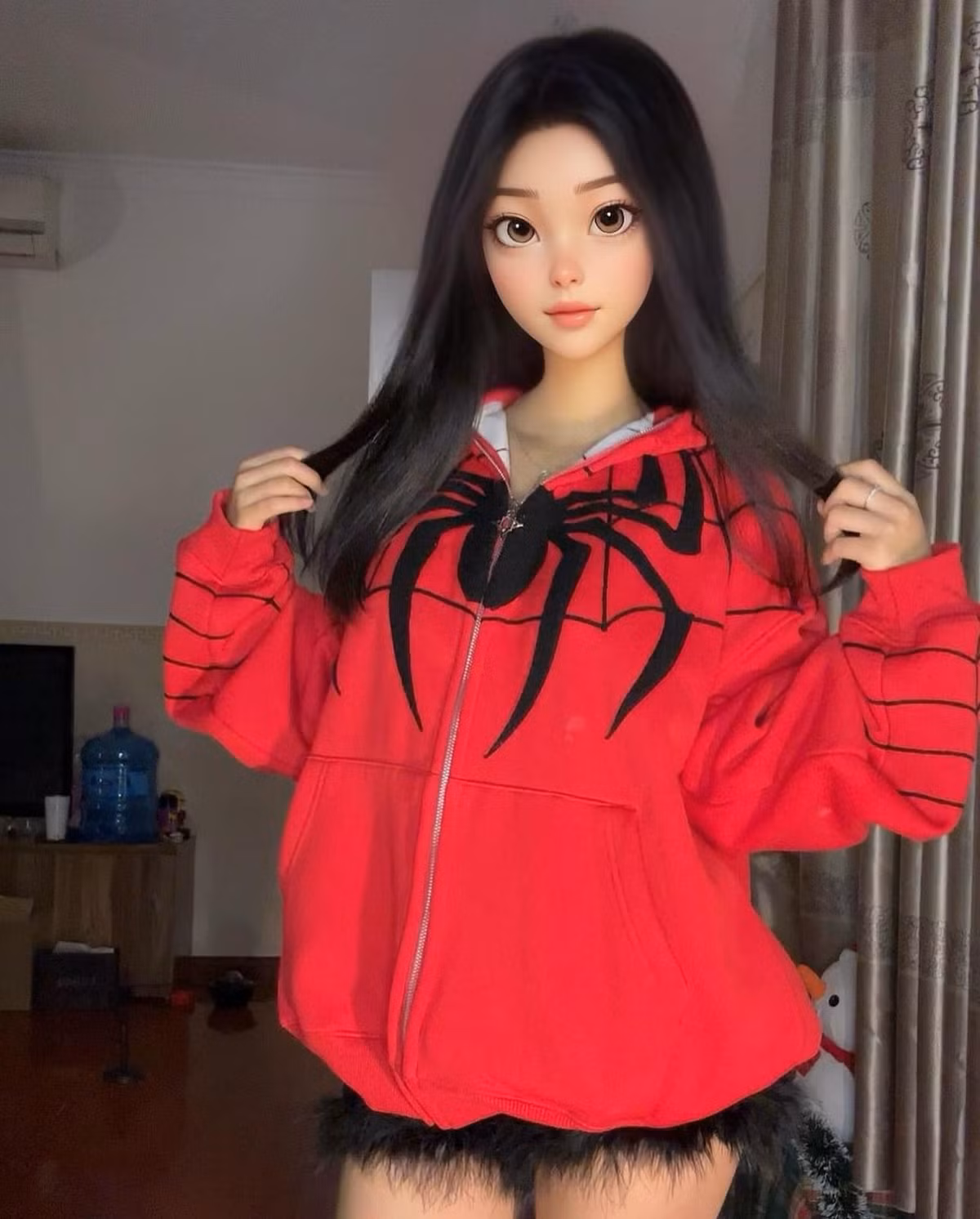 Hot TikToker chẳng ngại vén áo đến chân ngực, lộ vòng hai thon gọn. Cô nàng đồng thời trực tiếp thực hiện màn vũ đạo đầy cuốn hút, cho thấy rõ bản thân không dễ bị lấn lướt.