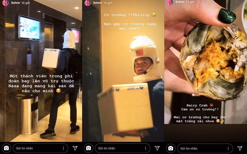 Chi tiền khủng chưa là gì, Phillip Nguyễn còn từng đích thân đến nhà bạn gái ship hải sản với dáng vẻ là một “phi hành gia”. Nhìn hình ảnh nam doanh nhân sẵn sàng cải trang thành phi hành gia để làm vui lòng bạn gái, dân mạng không khỏi ghen tị.