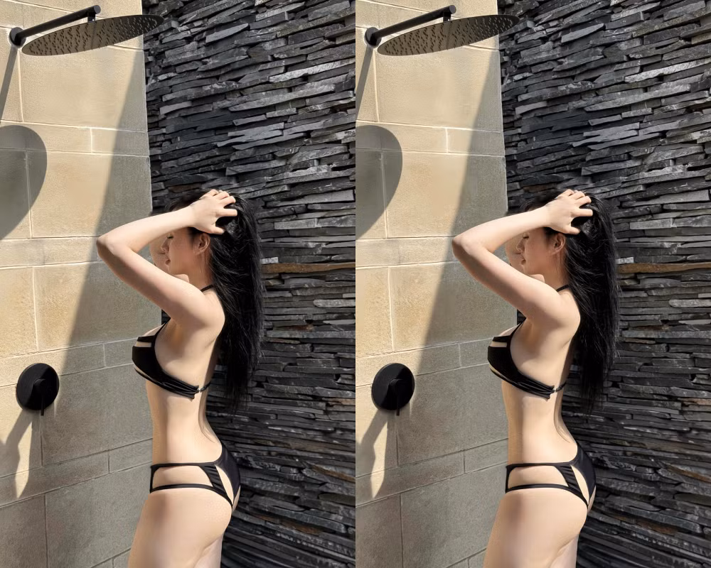 Như mọi khi, cư dân mạng thả tim mỏi tay cho đường cong đi vào lòng người, cho sự nóng bỏng của mỹ nhân đình đám một thời. Cùng với đó là sự quan tâm đặc biệt dành cho người không có mặt trong ảnh - chồng Tâm Tít, tức doanh nhân Ngọc Thành.